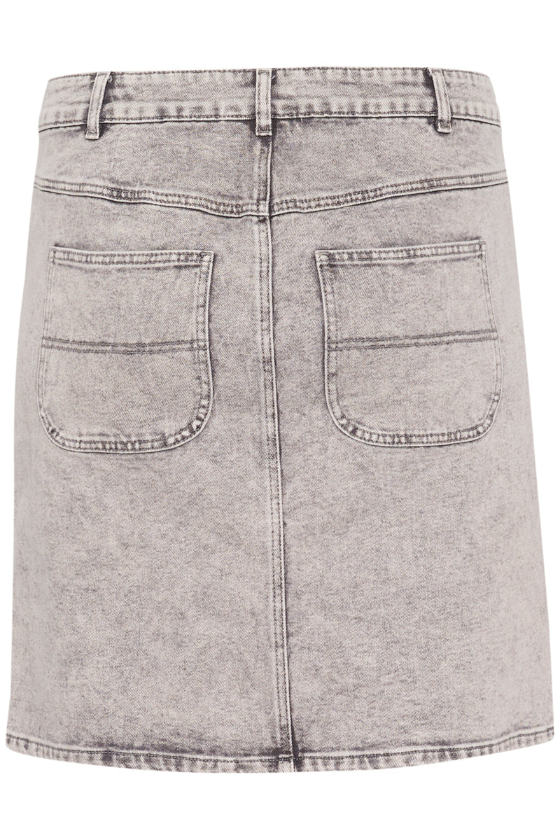 KCamelina Denim Nederdel Grey Washed Denim