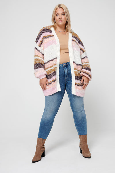 CARALYSSA Cardigan Multifarvet