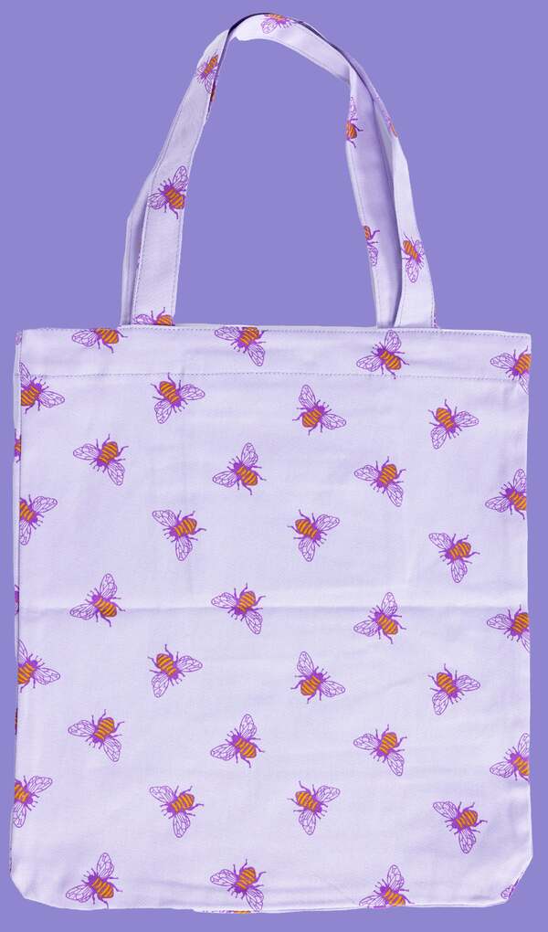 Tote Bag Lavender Bees Lavendel