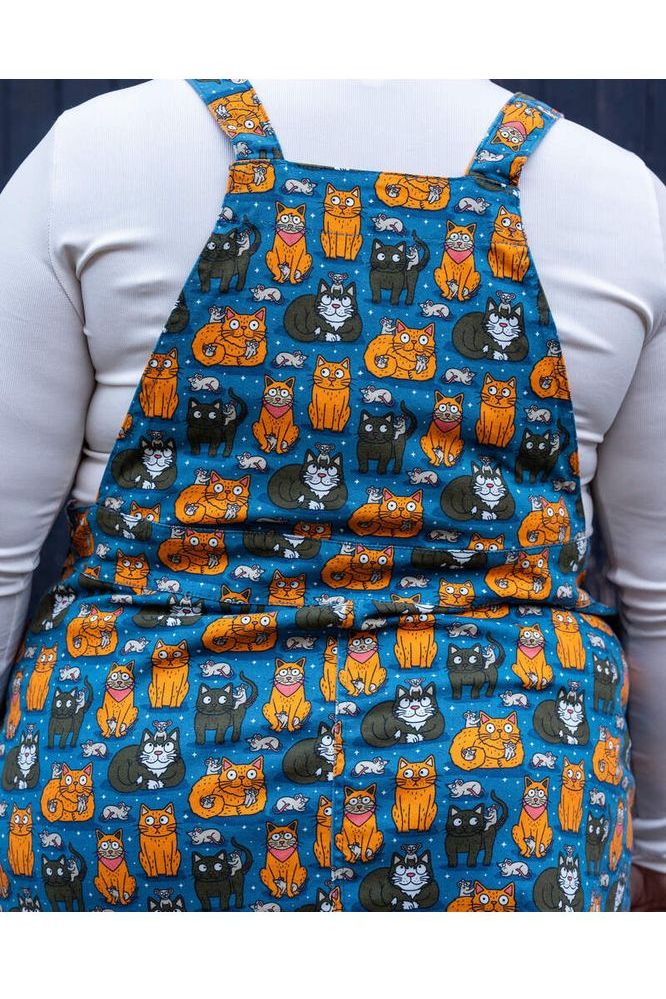 Pinafore Dress Cats and Mice Multifarvet