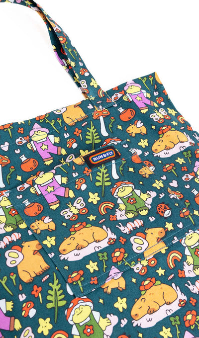 Tote Bag Capybara Fairies Multifarvet