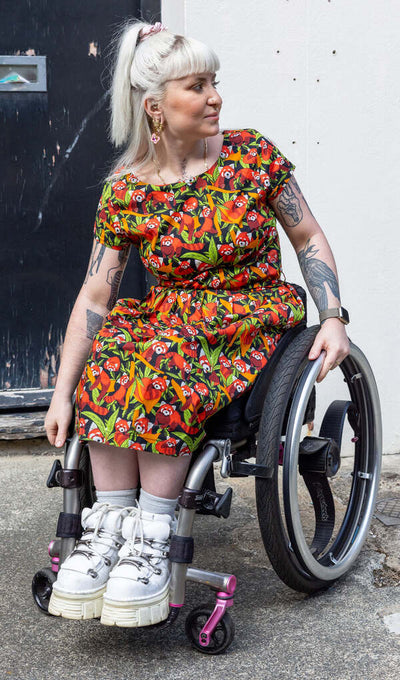 Red Panda Tea Dress Multifarvet
