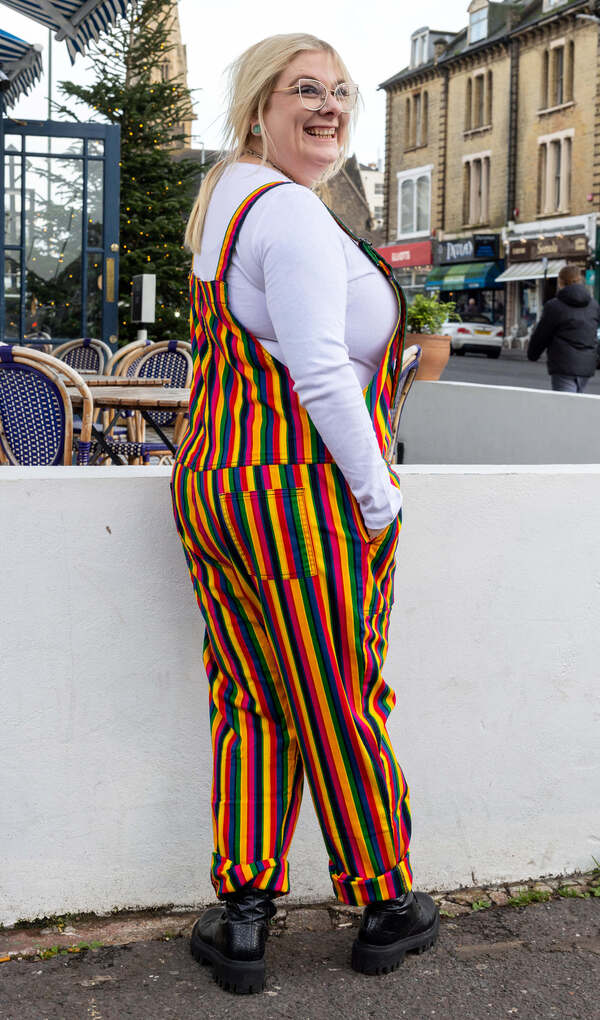 Dungarees Rainbow Stripes