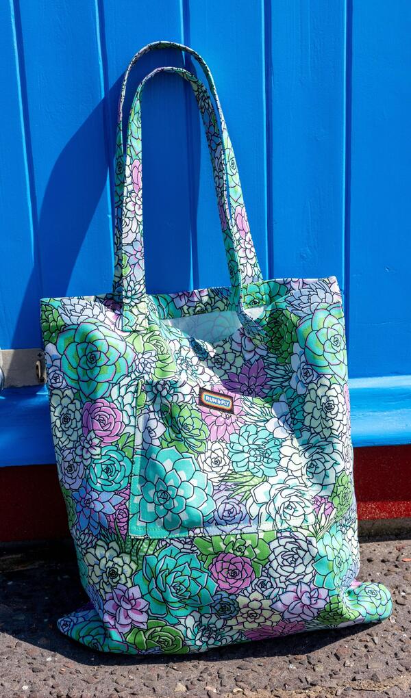 Tote Bag Succulents Multifarvet